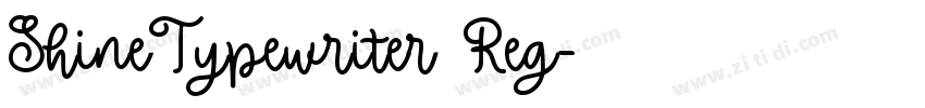 ShineTypewriter Reg字体转换